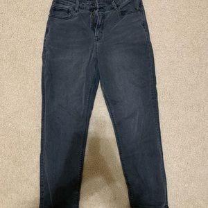 Black Stretch Mom Jeans